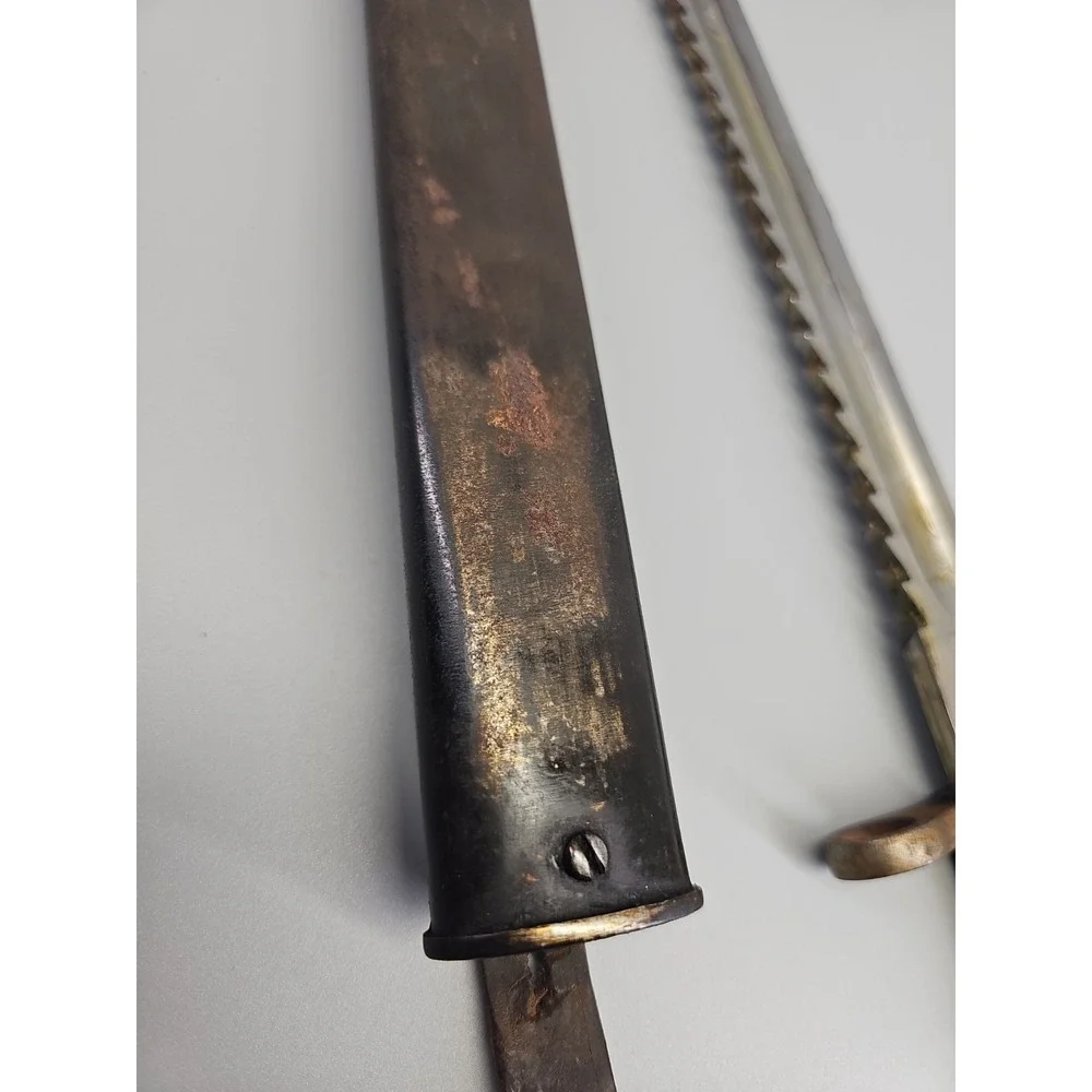 Rare New WWI Swiss Model 1914 Sawback Schmidt Rubin Bayonet‎ H.S. Hans Steimer
